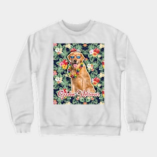 Golden Retriever Summer Funky Hawaiian Crewneck Sweatshirt